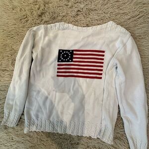 Liz Claiborne Cream Knit Sweater